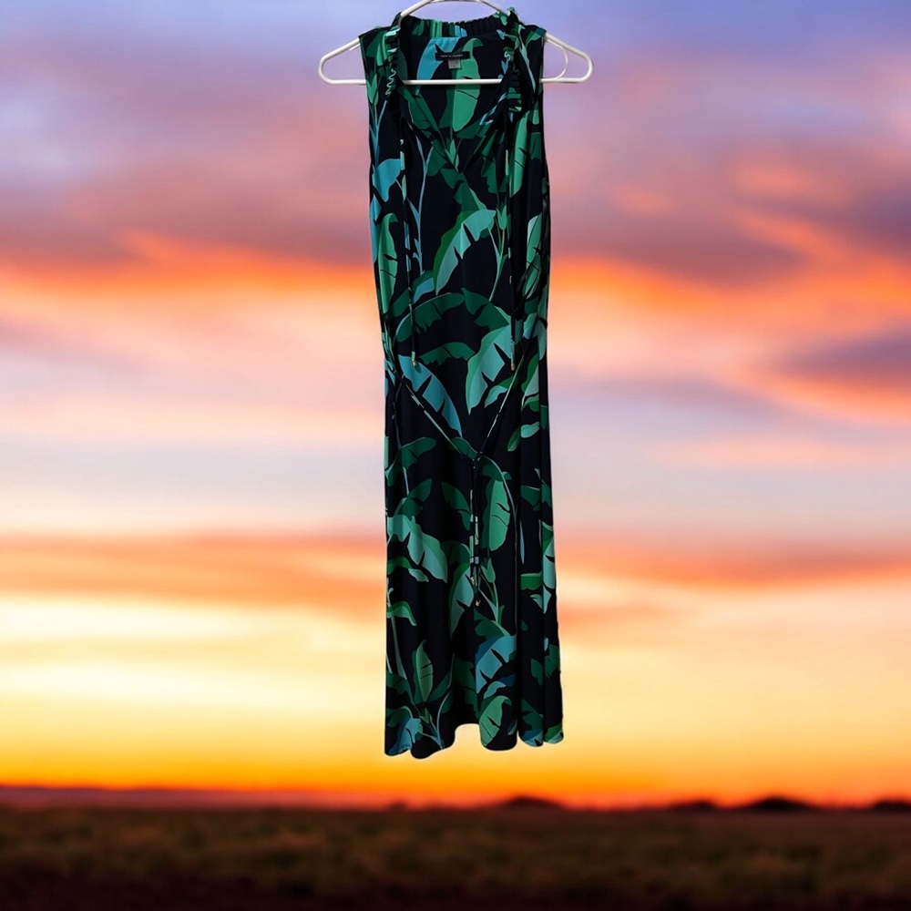 Tommy Hilfiger Tropical Coastal Beachy Floral Maxi Dress Size 6
